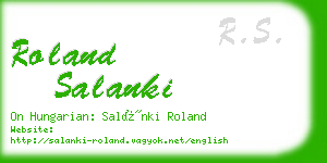 roland salanki business card